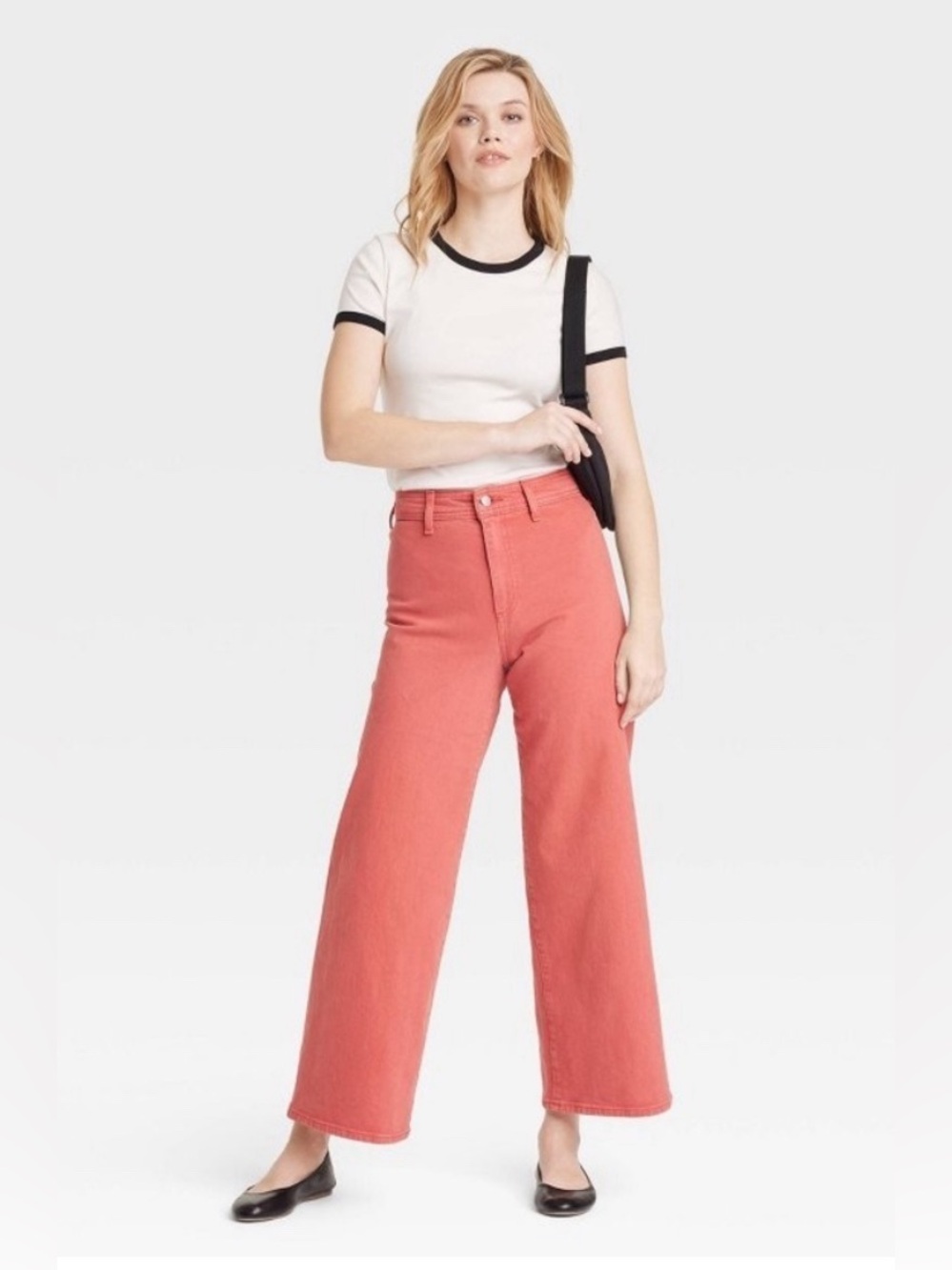 NWT Women's High-Rise Sailor Wide Leg Ankle Jeans - Universal Thread Size 6